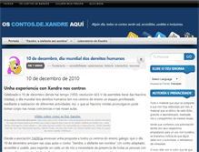 Tablet Screenshot of contosdexandre.net